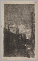 KG 09743
<br/>
Straatje in een stad
<br/>
<em>Grootens, Adrianus Johannes (1864-1957)</em>